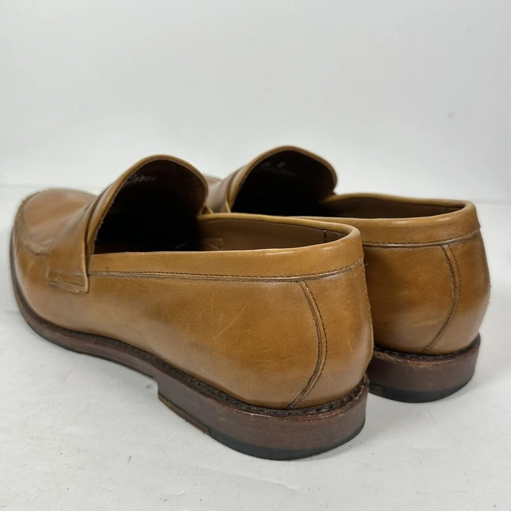 Brooks Brothers Brown Leather Penny Loafers Dress Shoes Mens Size 9.5 D USA Made